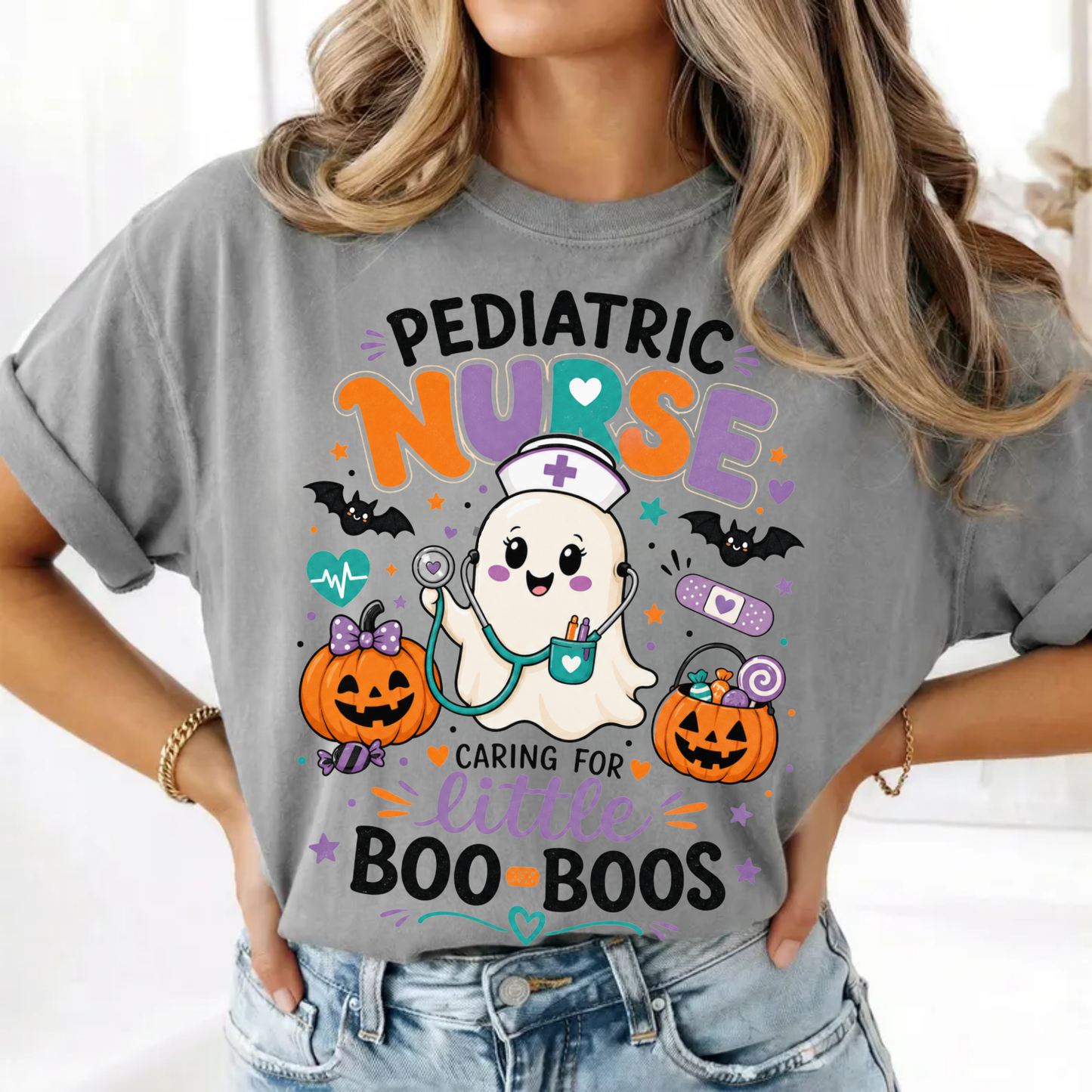 Pediatric Nurse Halloween Shirt | Little Boo-Boos Tee