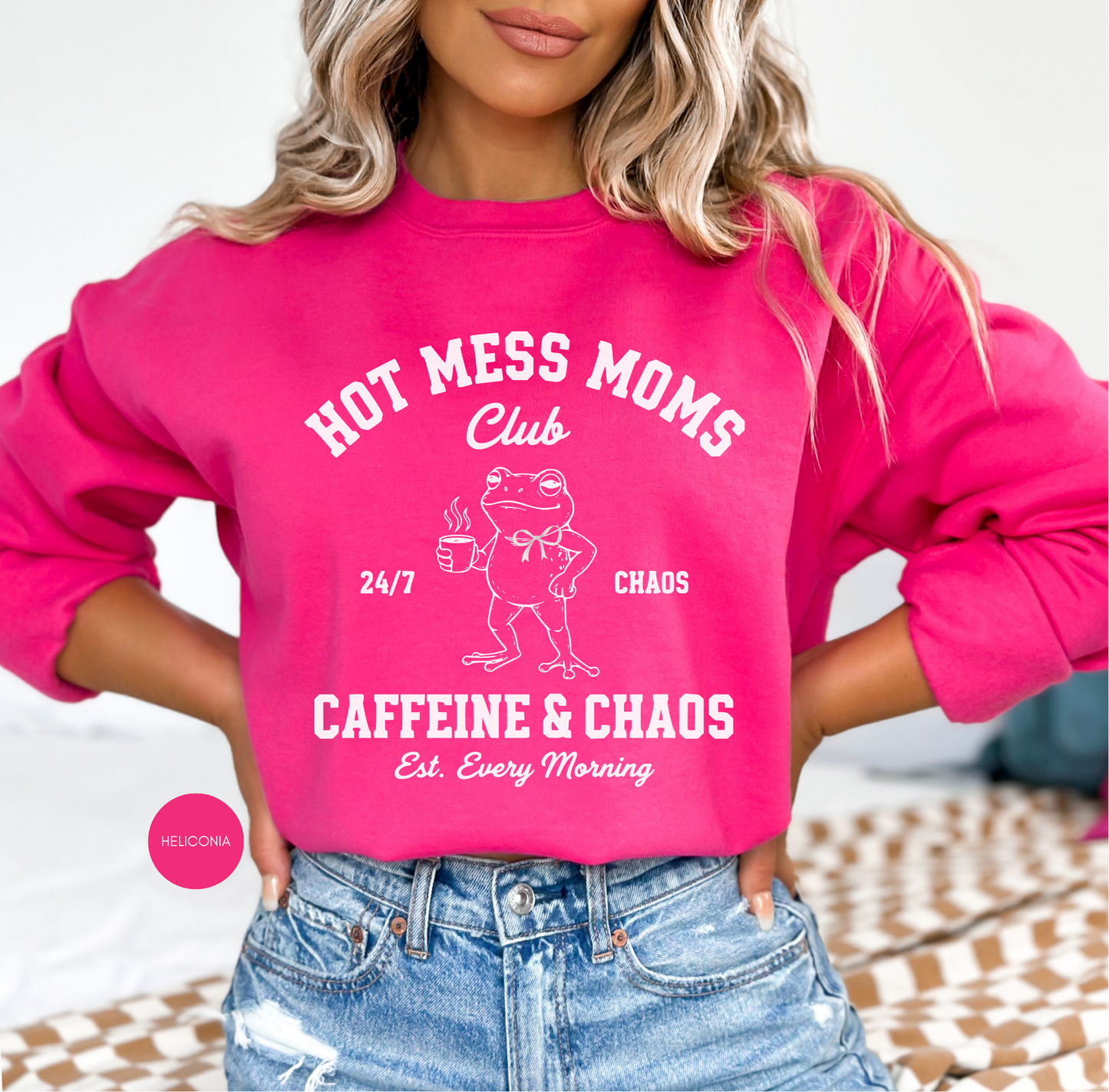 Hot Mess Moms Club Sweatshirt – Funny Mom Gift