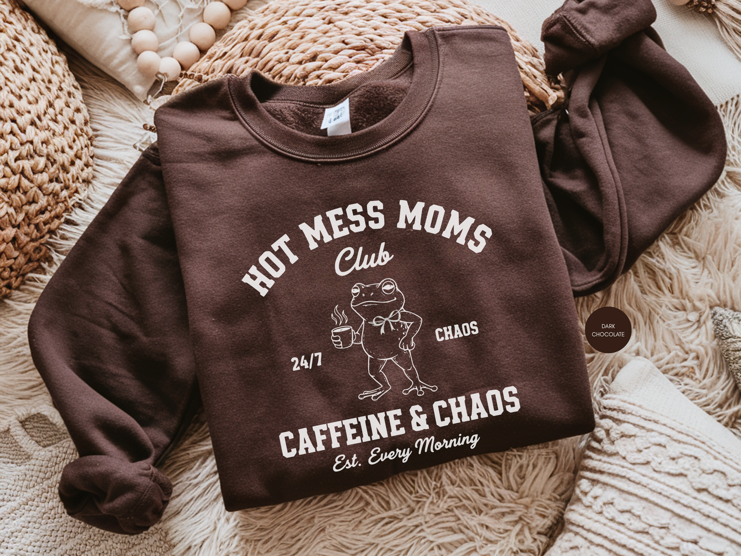 Hot Mess Moms Club Sweatshirt – Funny Mom Gift