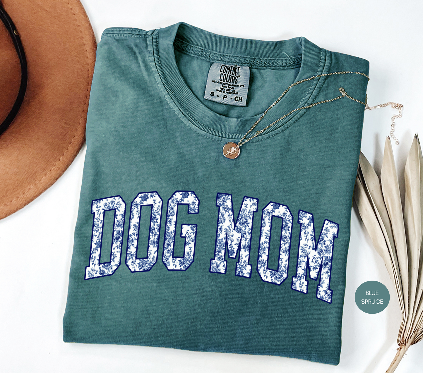 Dog Mom Floral T-Shirt – Cute Berry Graphic Tee Gift for Dog Lovers