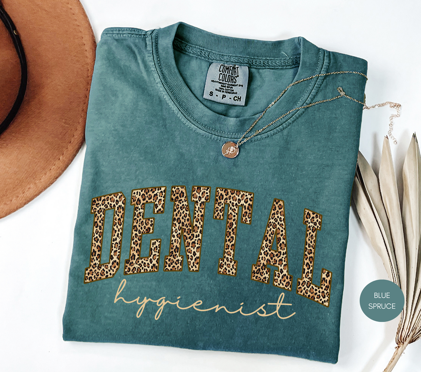 Dental Hygienist Leopard Shirt – Cute Ivory Dental Hygienist T-Shirt Gift
