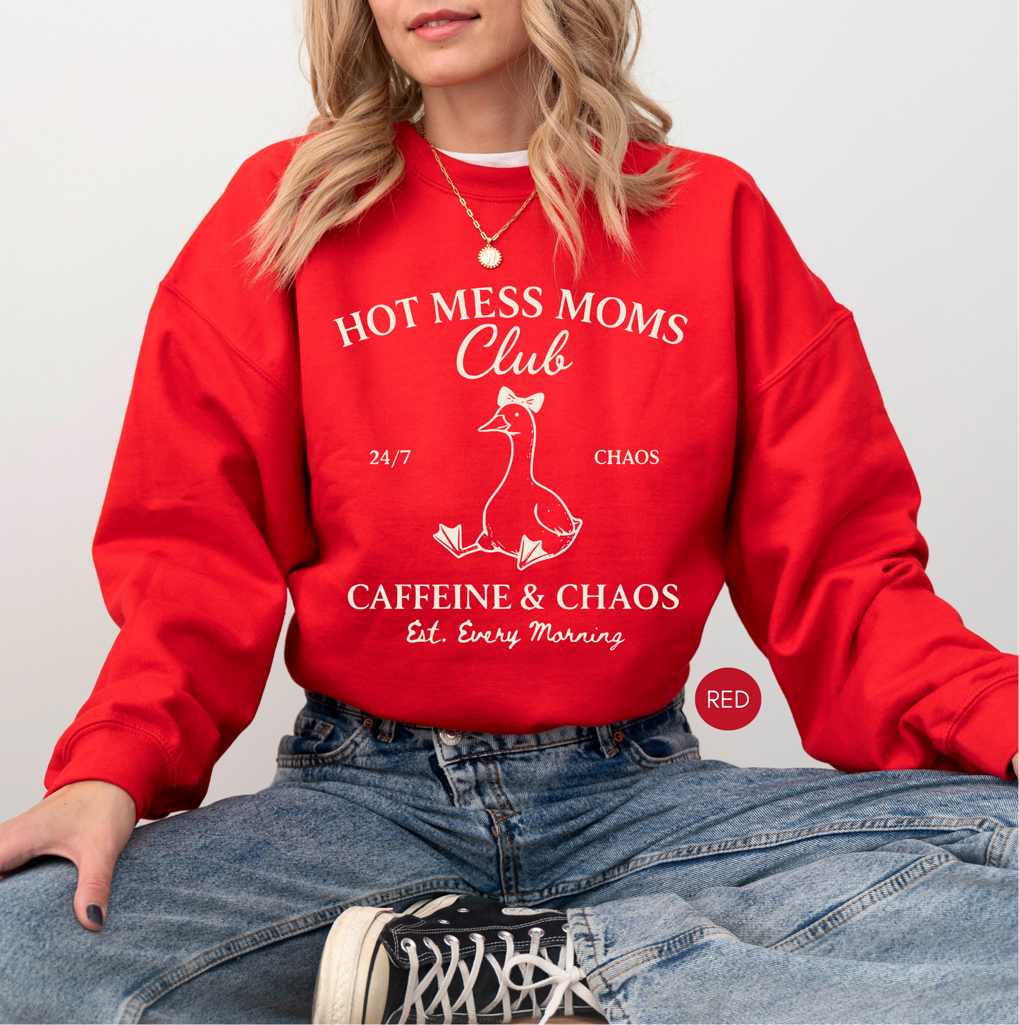 Funny Mom Sweatshirt – Hot Mess Moms Club
