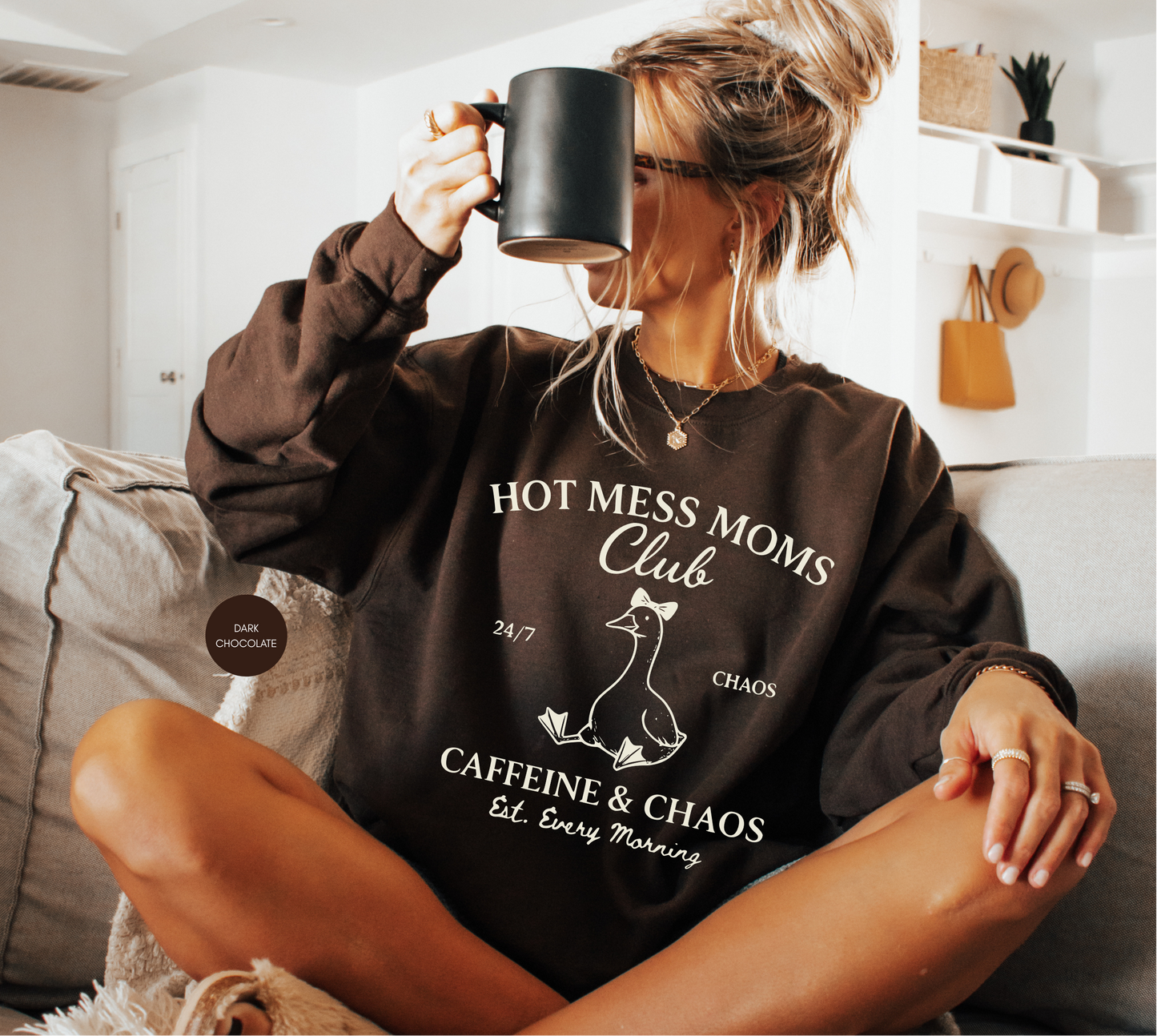 Funny Mom Sweatshirt – Hot Mess Moms Club