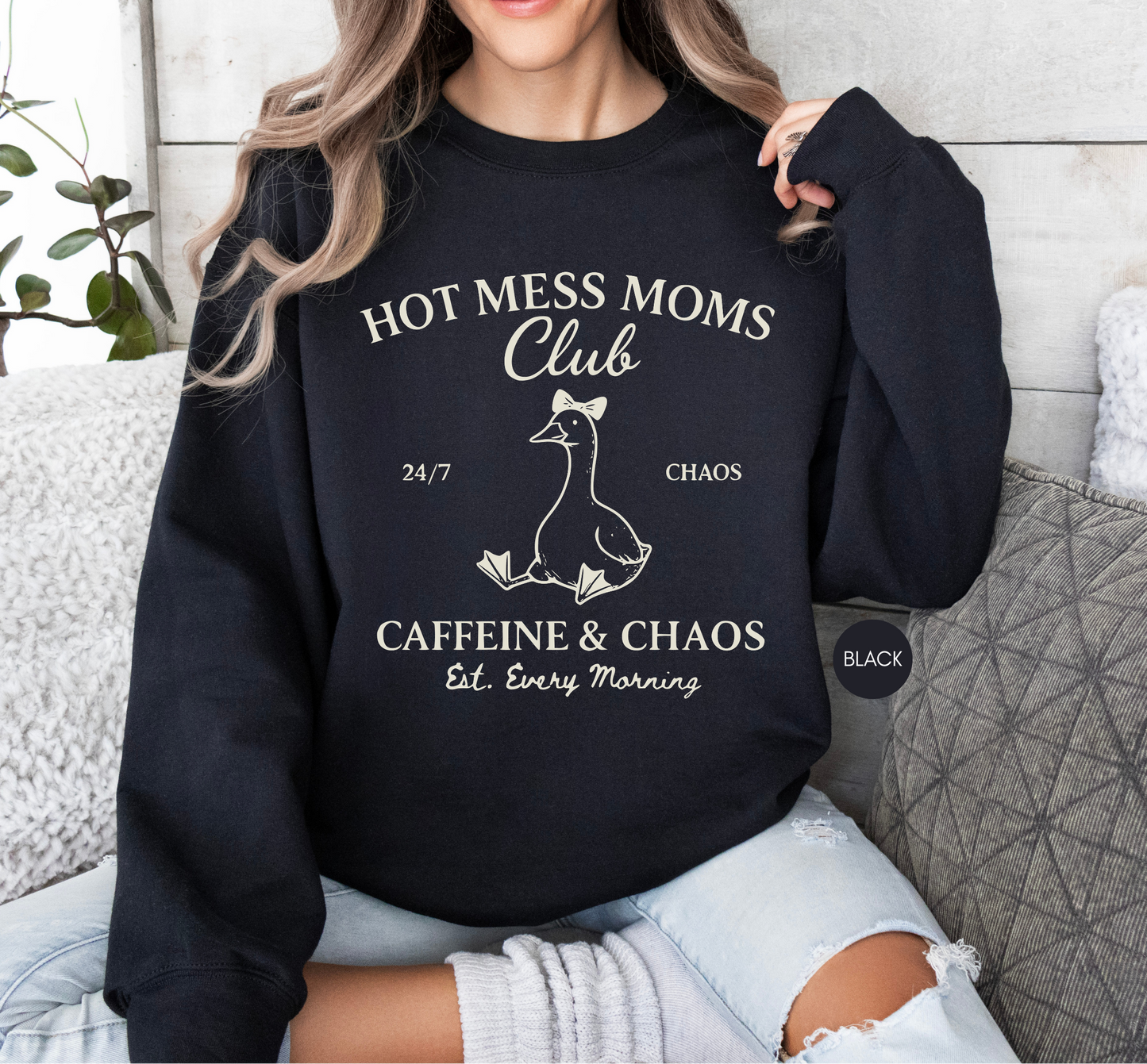 Funny Mom Sweatshirt – Hot Mess Moms Club