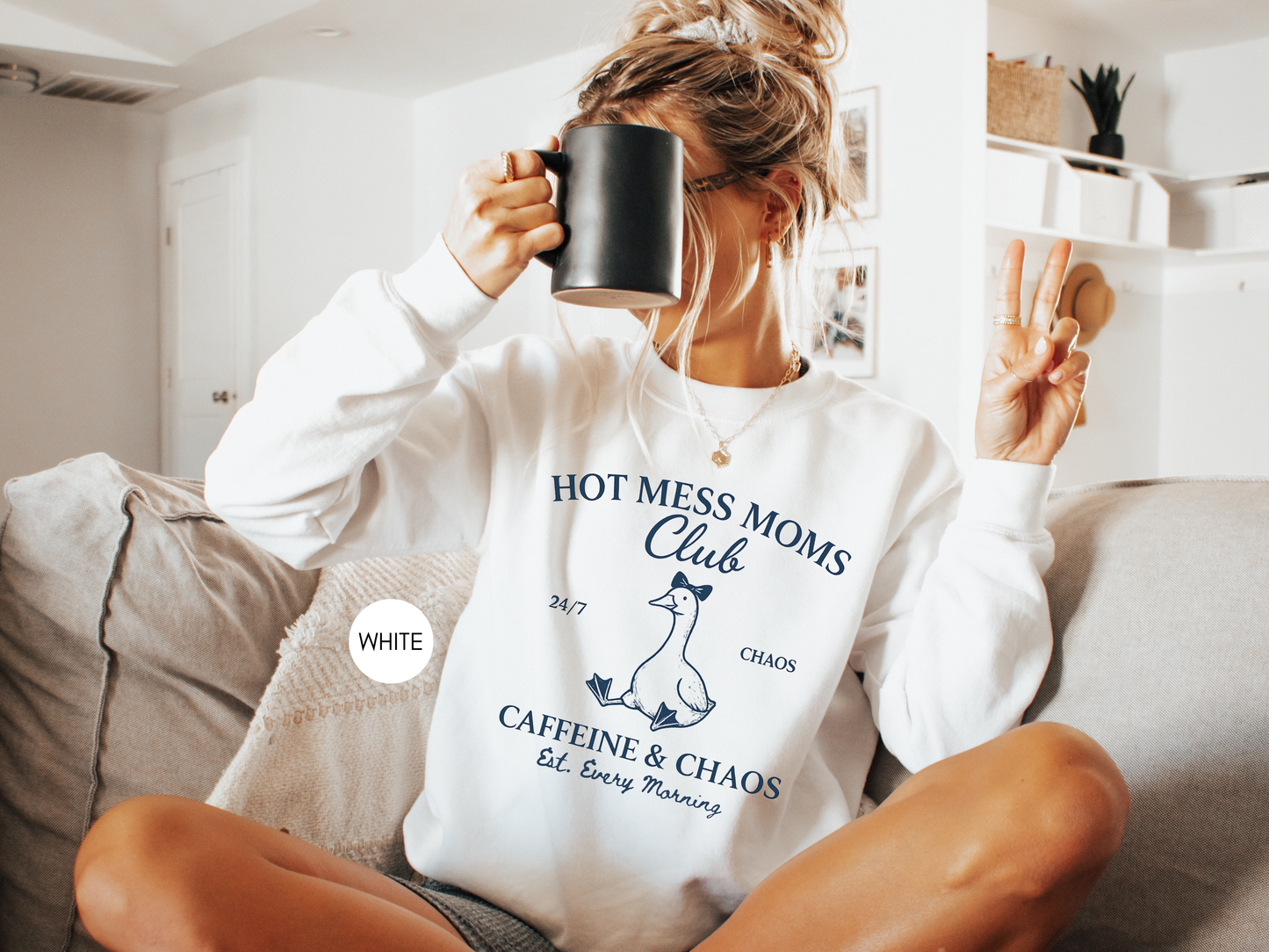 Funny Mom Sweatshirt – Hot Mess Moms Club