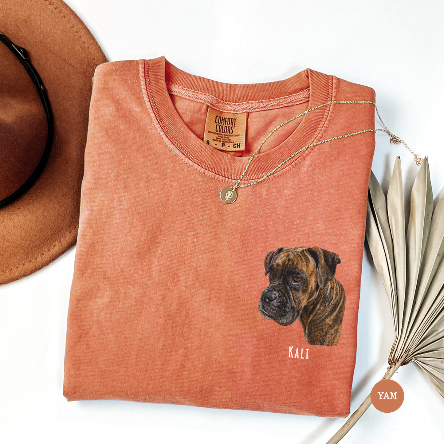 Custom Pet Portrait T-Shirt | Personalized Watercolor Dog Mom Shirt | Comfort Colors Pet Memorial Tee | Custom Dog Cat Portrait Gift | Pet Lover Apparel