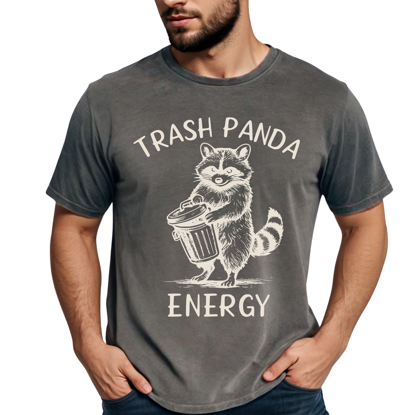 Trash Panda Energy Vintage Raccoon Shirt | Raccoon Lover Gift