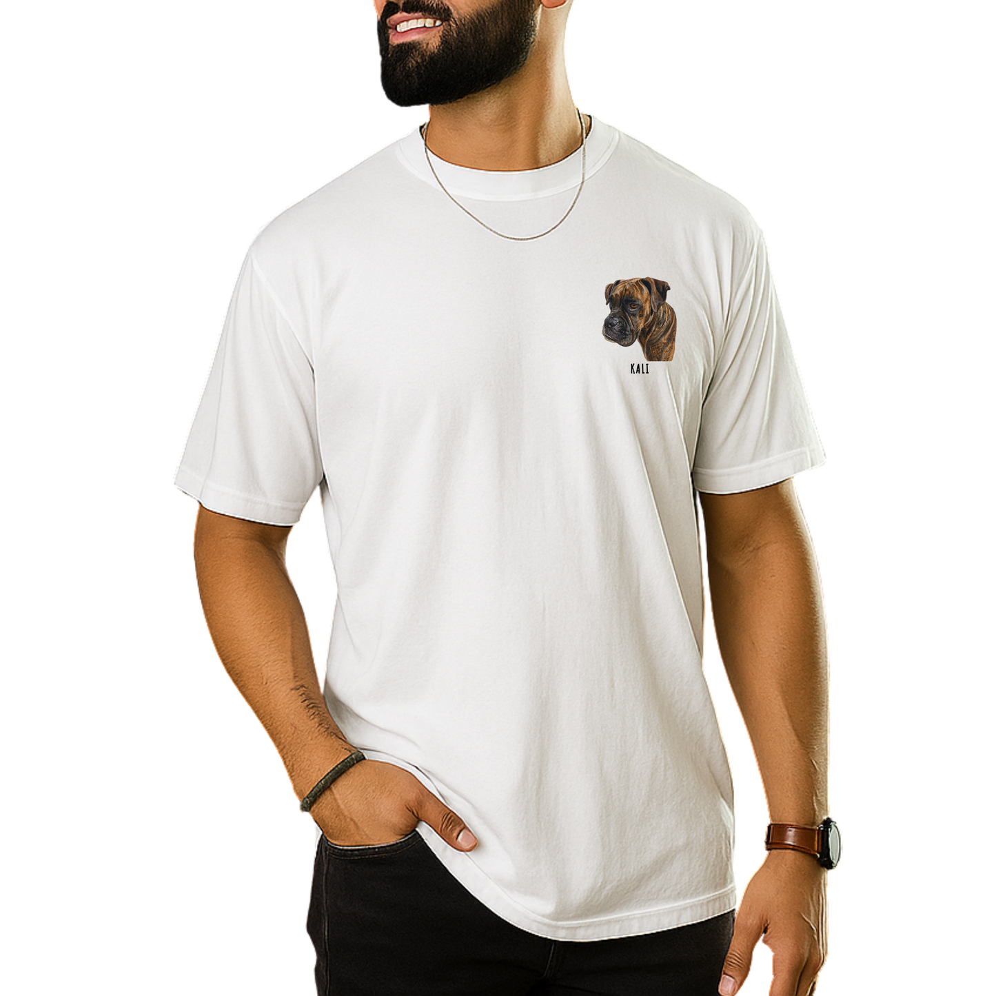 Custom Pet Portrait T-Shirt | Personalized Watercolor Dog Mom Shirt | Comfort Colors Pet Memorial Tee | Custom Dog Cat Portrait Gift | Pet Lover Apparel