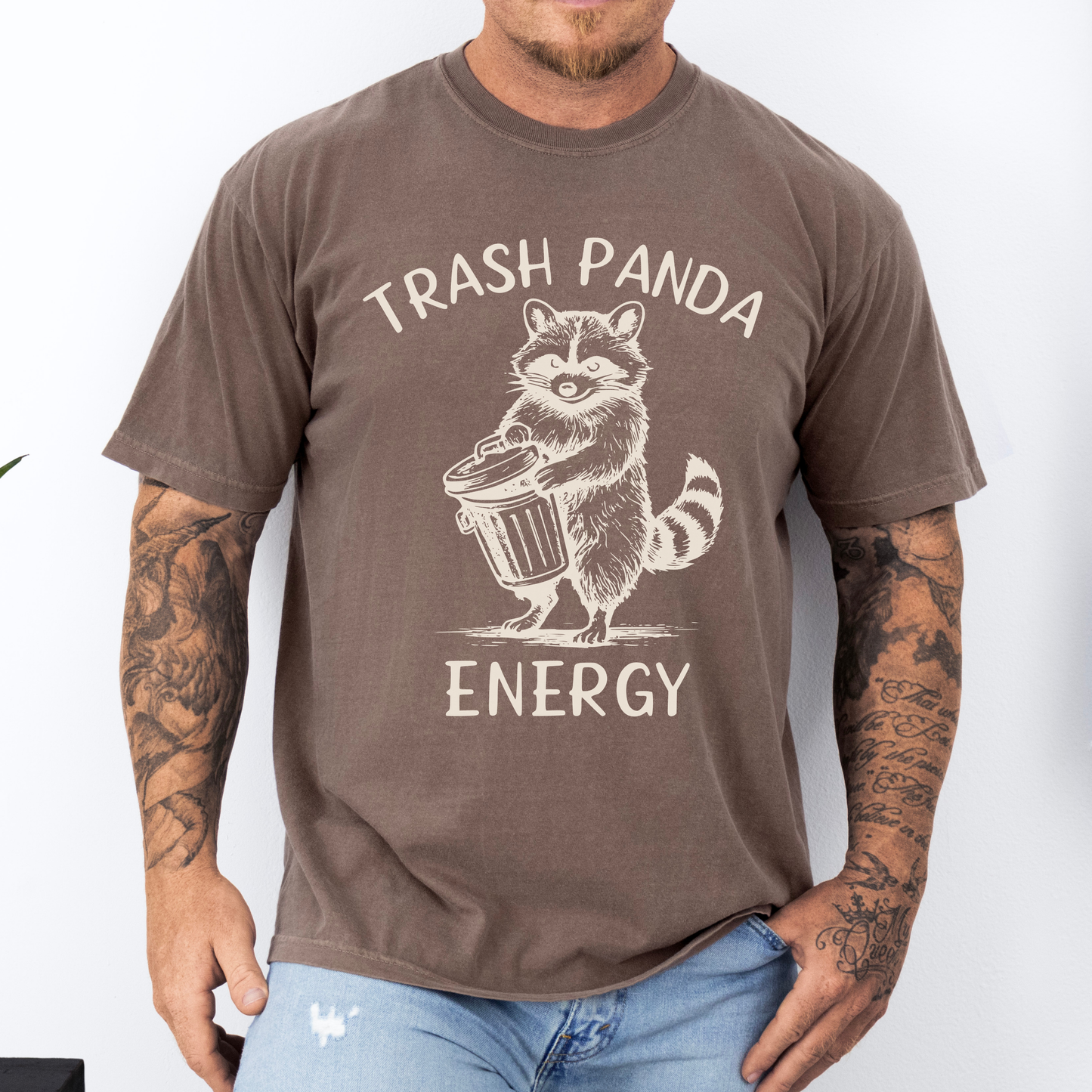 Trash Panda Energy Vintage Raccoon Shirt | Raccoon Lover Gift