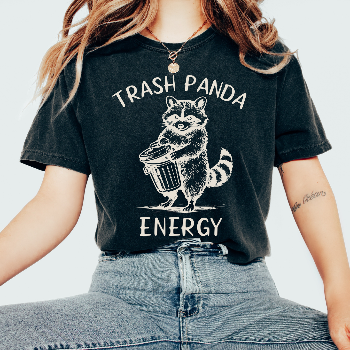Trash Panda Energy Vintage Raccoon Shirt | Raccoon Lover Gift