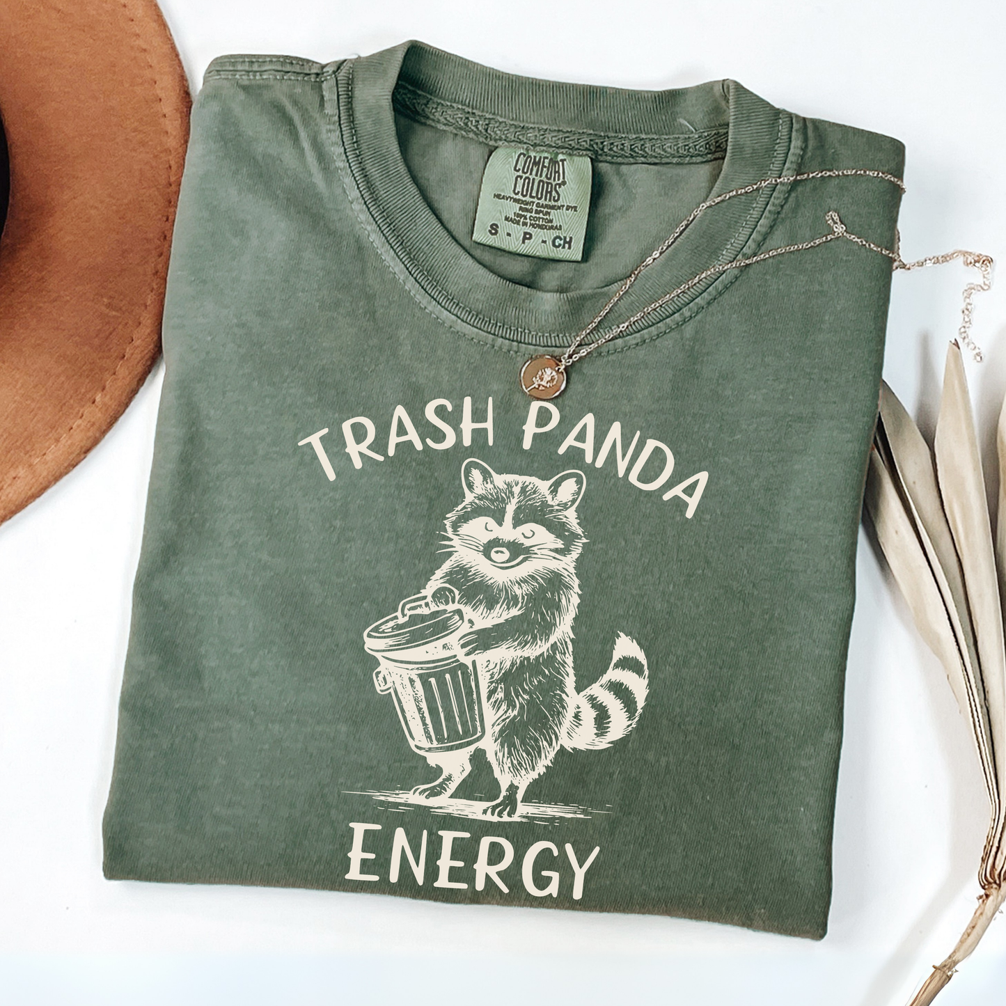 Trash Panda Energy Vintage Raccoon Shirt | Raccoon Lover Gift