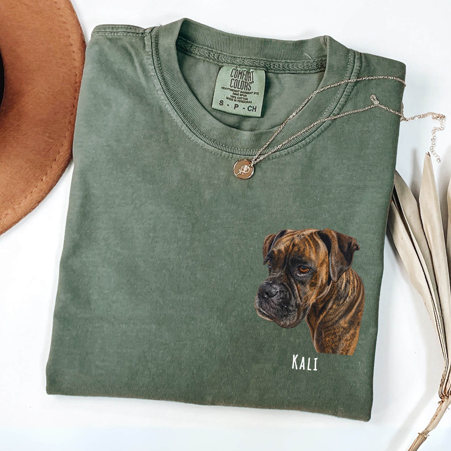 Custom Pet Portrait T-Shirt | Personalized Watercolor Dog Mom Shirt | Comfort Colors Pet Memorial Tee | Custom Dog Cat Portrait Gift | Pet Lover Apparel