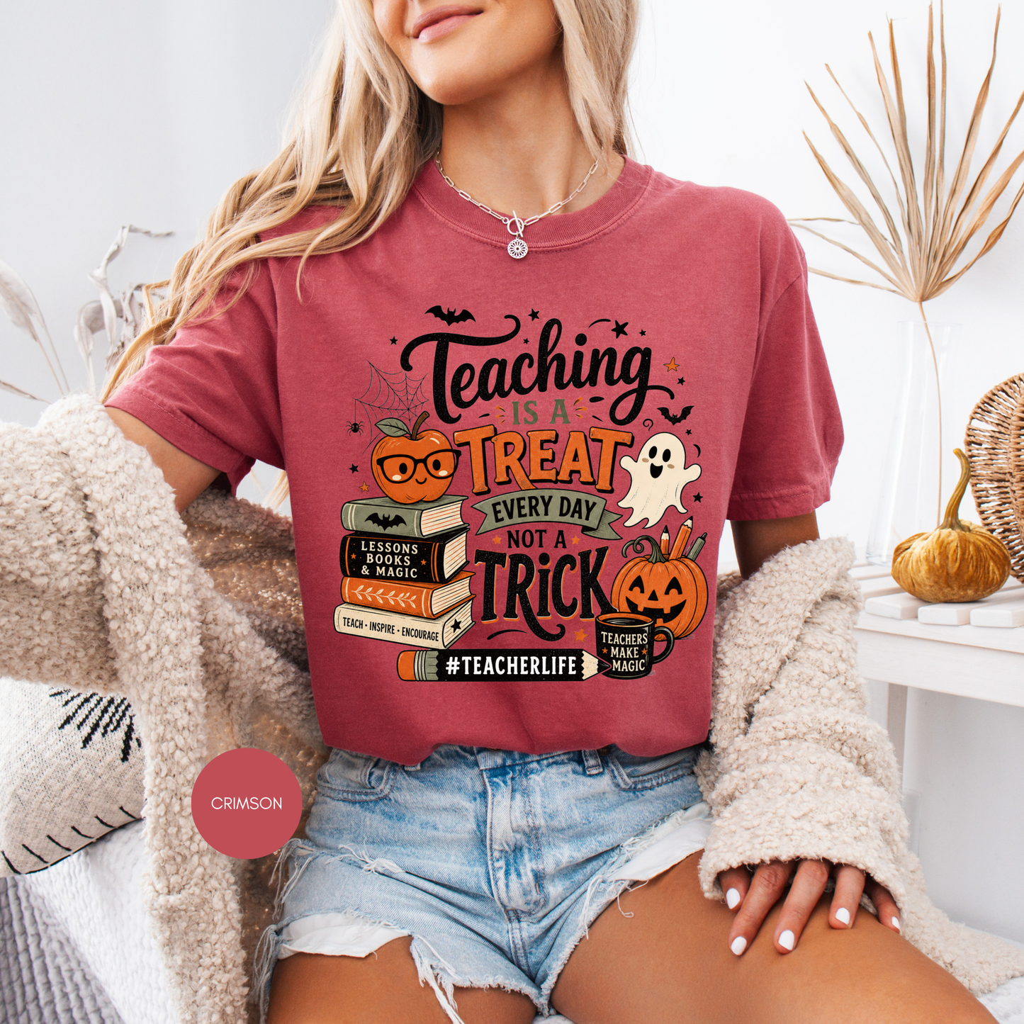 Teaching Is a Treat Shirt | Halloween Teacher T-Shirt