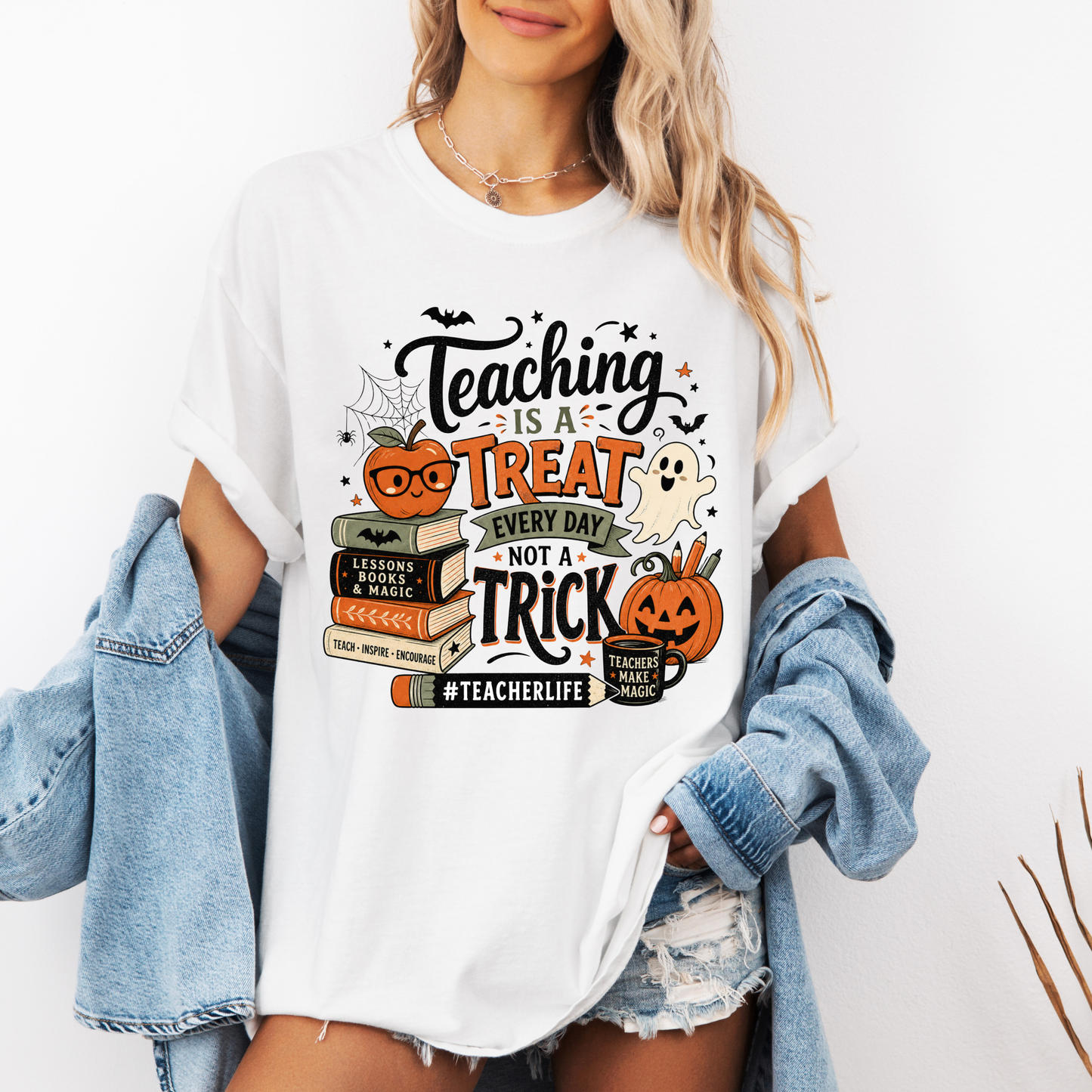 Teaching Is a Treat Shirt | Halloween Teacher T-Shirt