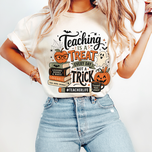 Teaching Is a Treat Shirt | Halloween Teacher T-Shirt