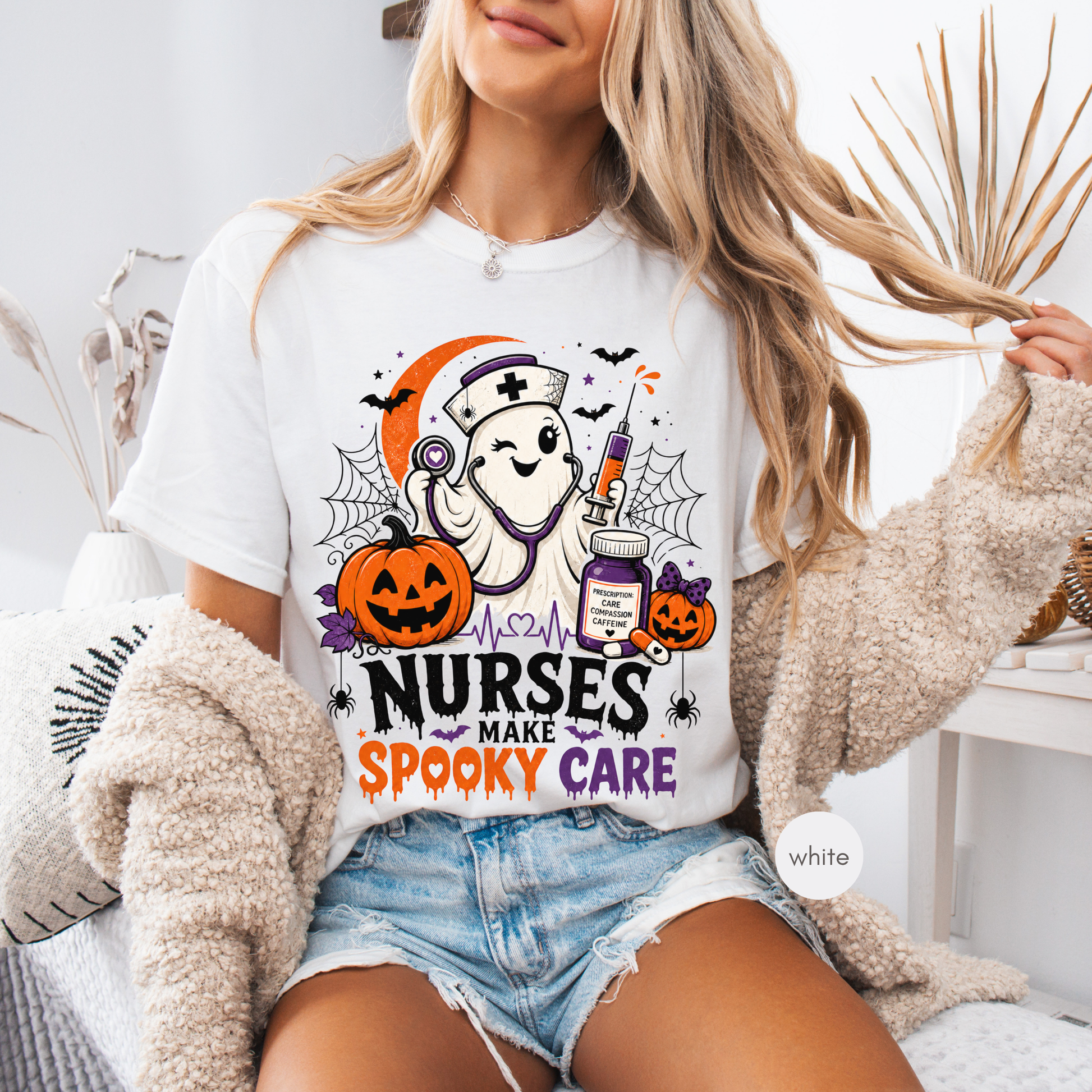 Comfort Colors 1717 unisex nurse shirt size chart