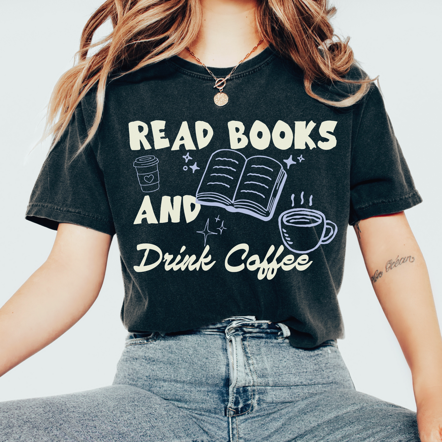Read Books and Drink Coffee Shirt | Book Lover Graphic Tee