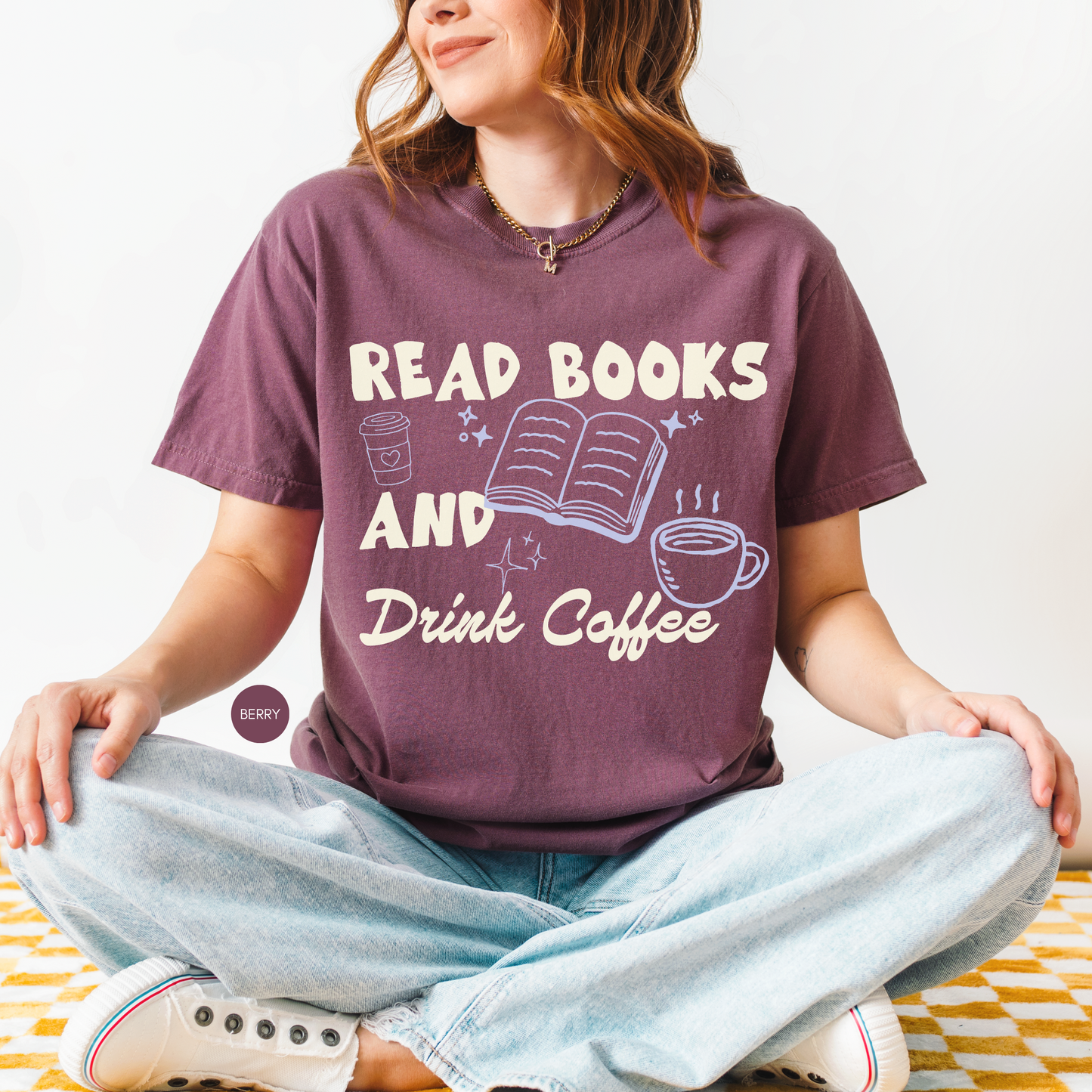 Read Books and Drink Coffee Shirt | Book Lover Graphic Tee