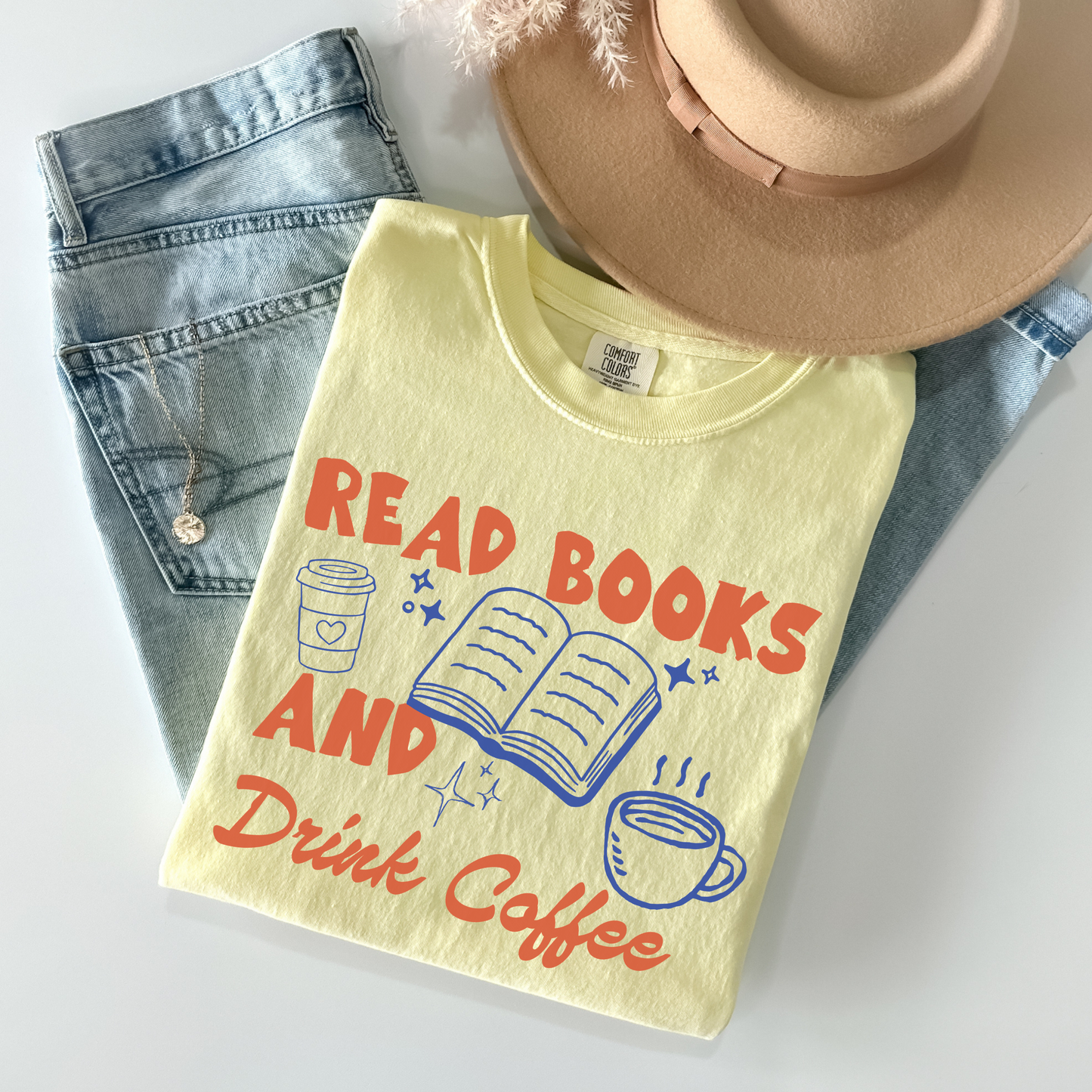 Read Books and Drink Coffee Shirt | Book Lover Graphic Tee