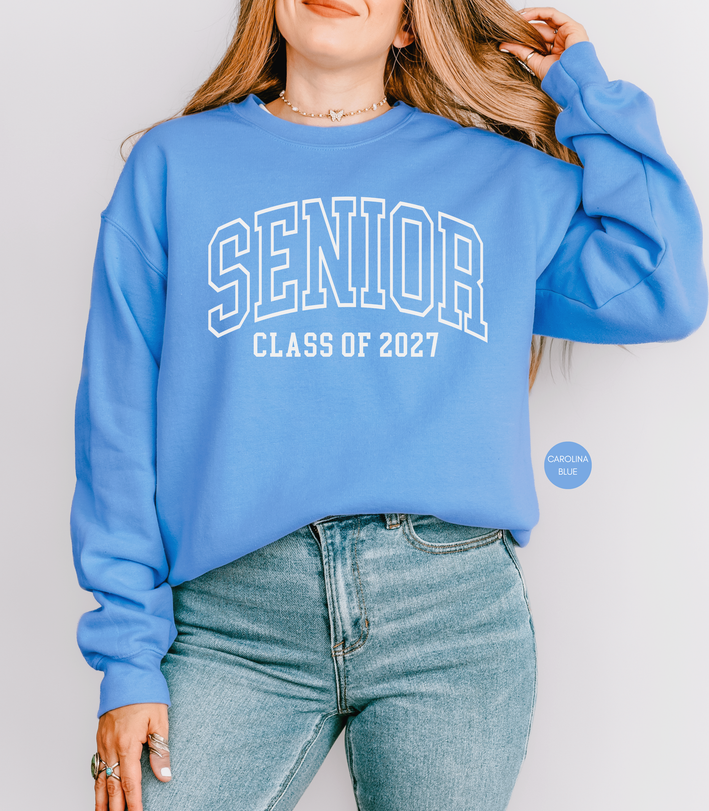 Senior Class of 2027 Sweatshirt | Varsity Graduation Crewneck | Cozy Senior Year Sweatshirt