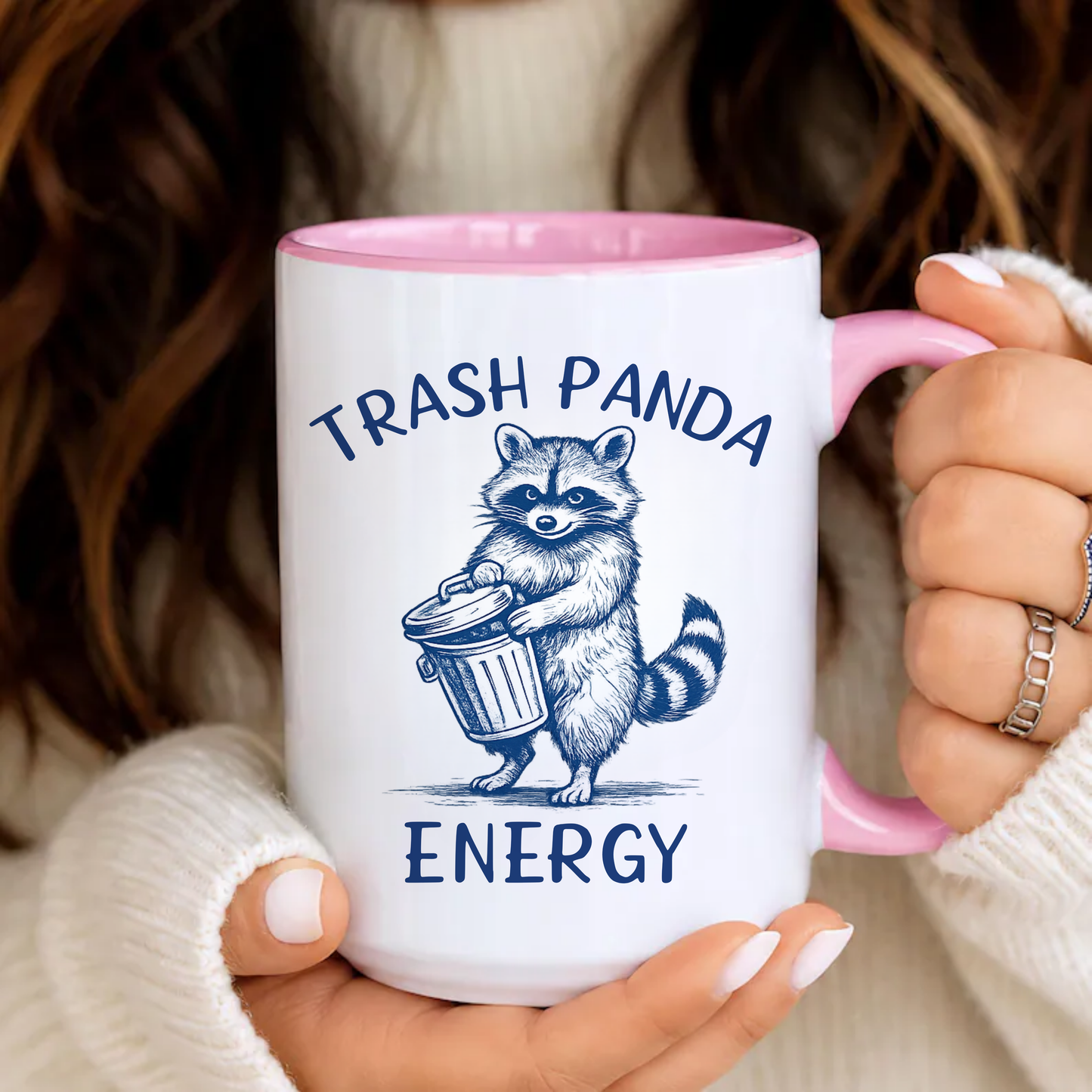 Trash Panda Energy Mug | Funny Raccoon Coffee Mug | Cute Coffee Lover Gift