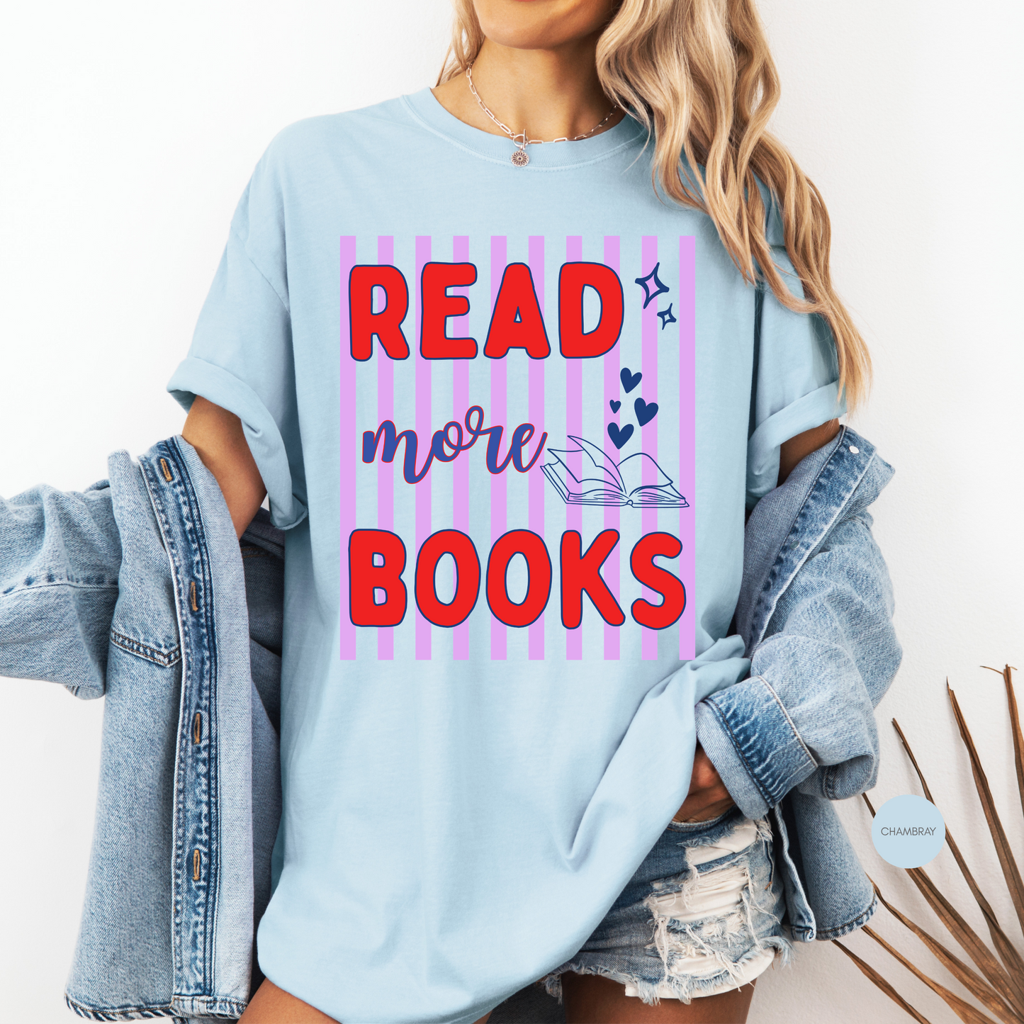 Read More Books Shirt | Book Lover Graphic Tee | Cute Reading T-Shirt for Bookworms