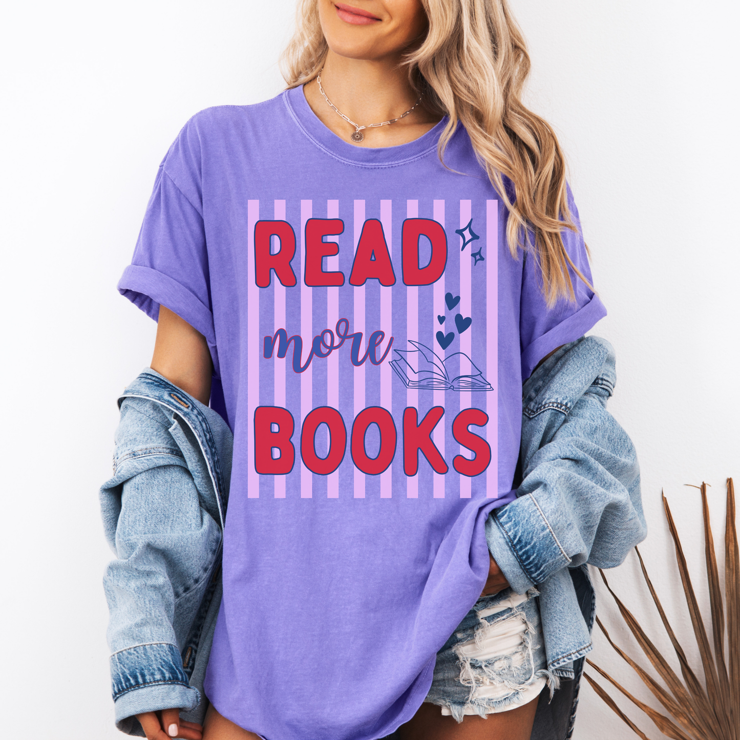 Read More Books Shirt | Book Lover Graphic Tee | Cute Reading T-Shirt for Bookworms