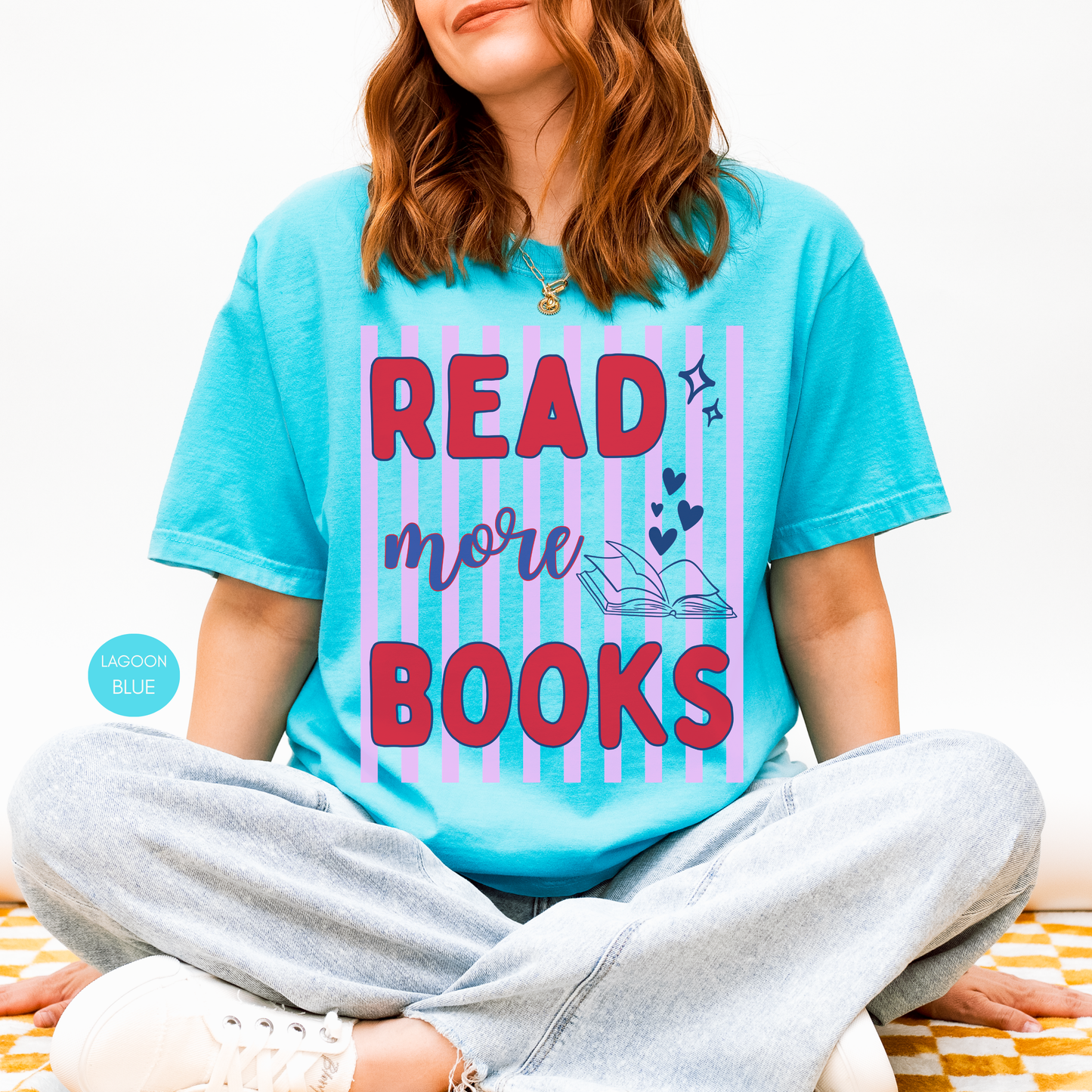 Read More Books Shirt | Book Lover Graphic Tee | Cute Reading T-Shirt for Bookworms