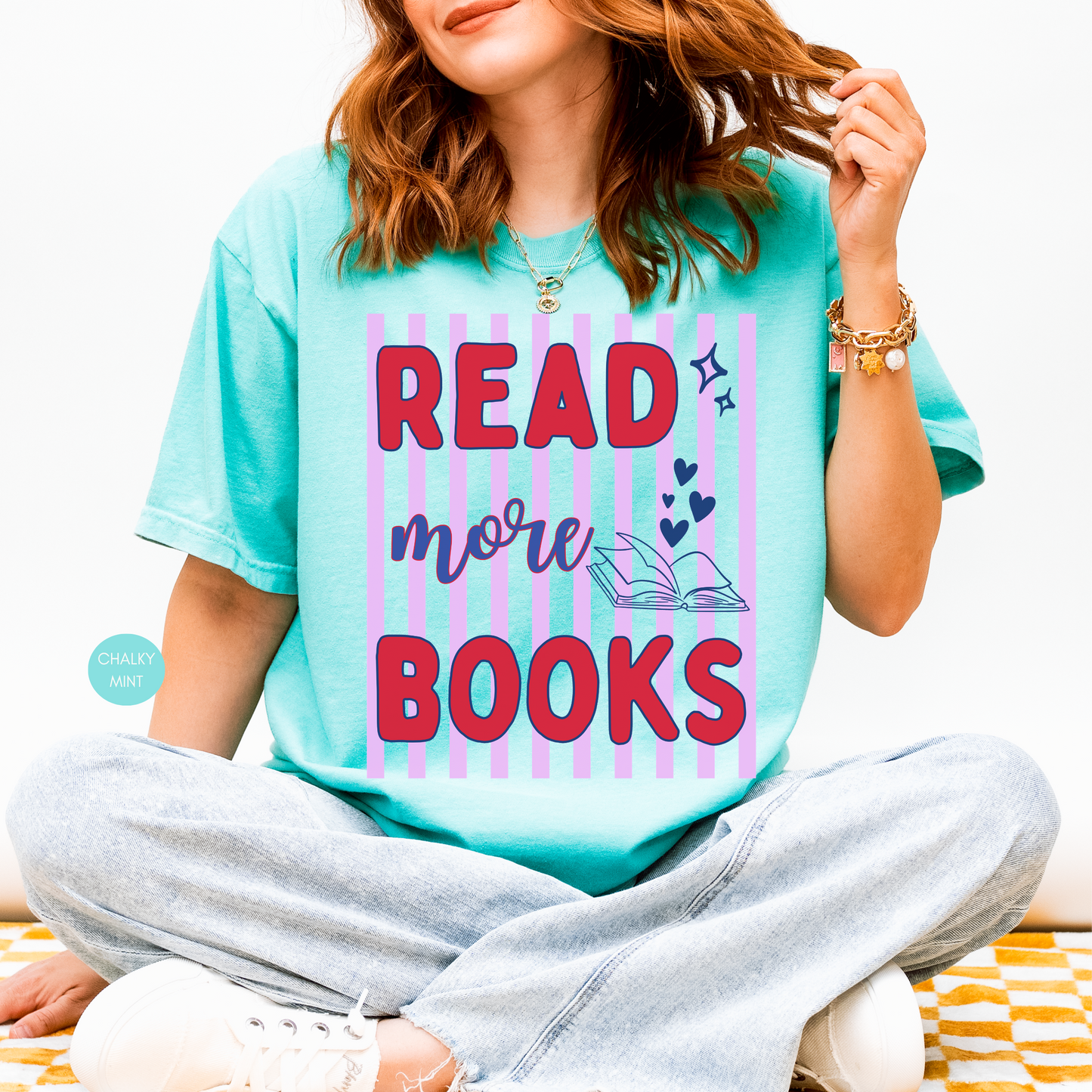 Read More Books Shirt | Book Lover Graphic Tee | Cute Reading T-Shirt for Bookworms