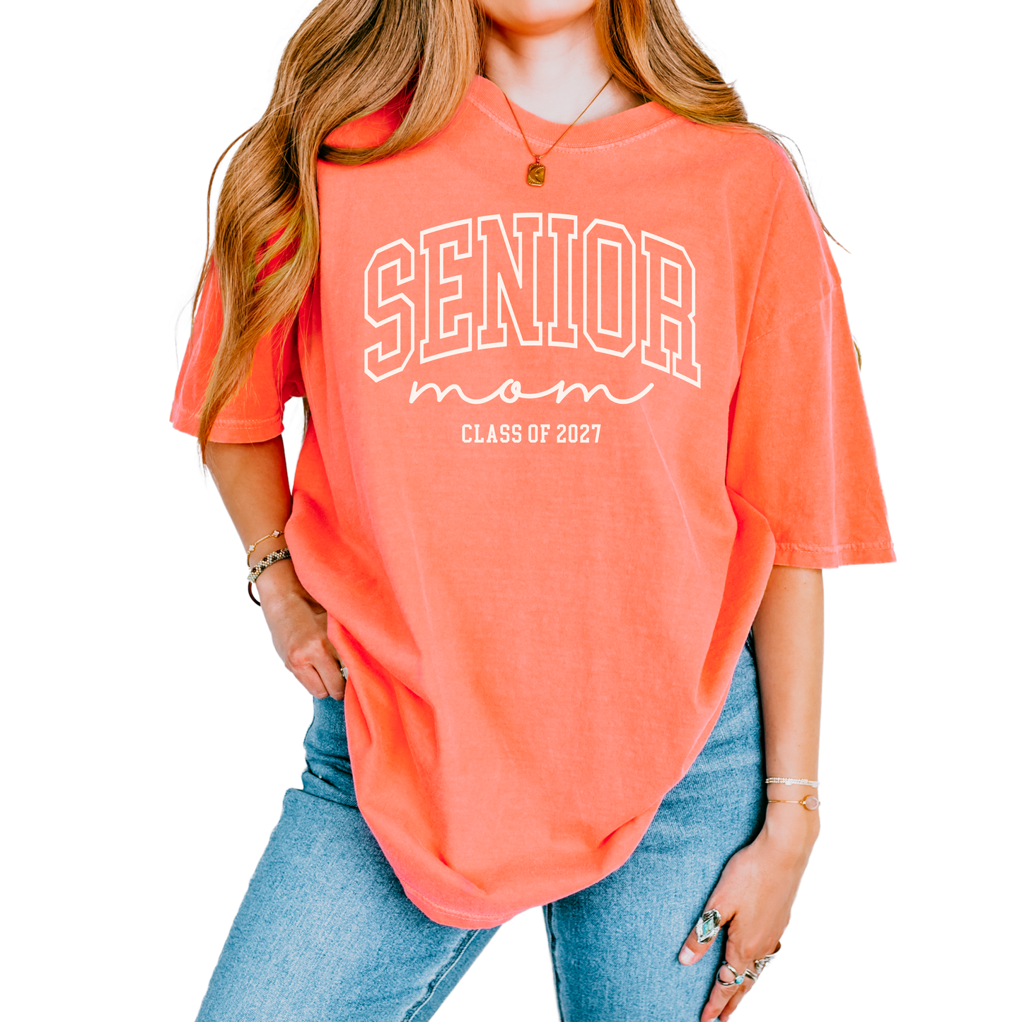 Senior Mom Class of 2027 Shirt | Comfort Colors® Graphic Tee for Proud Moms