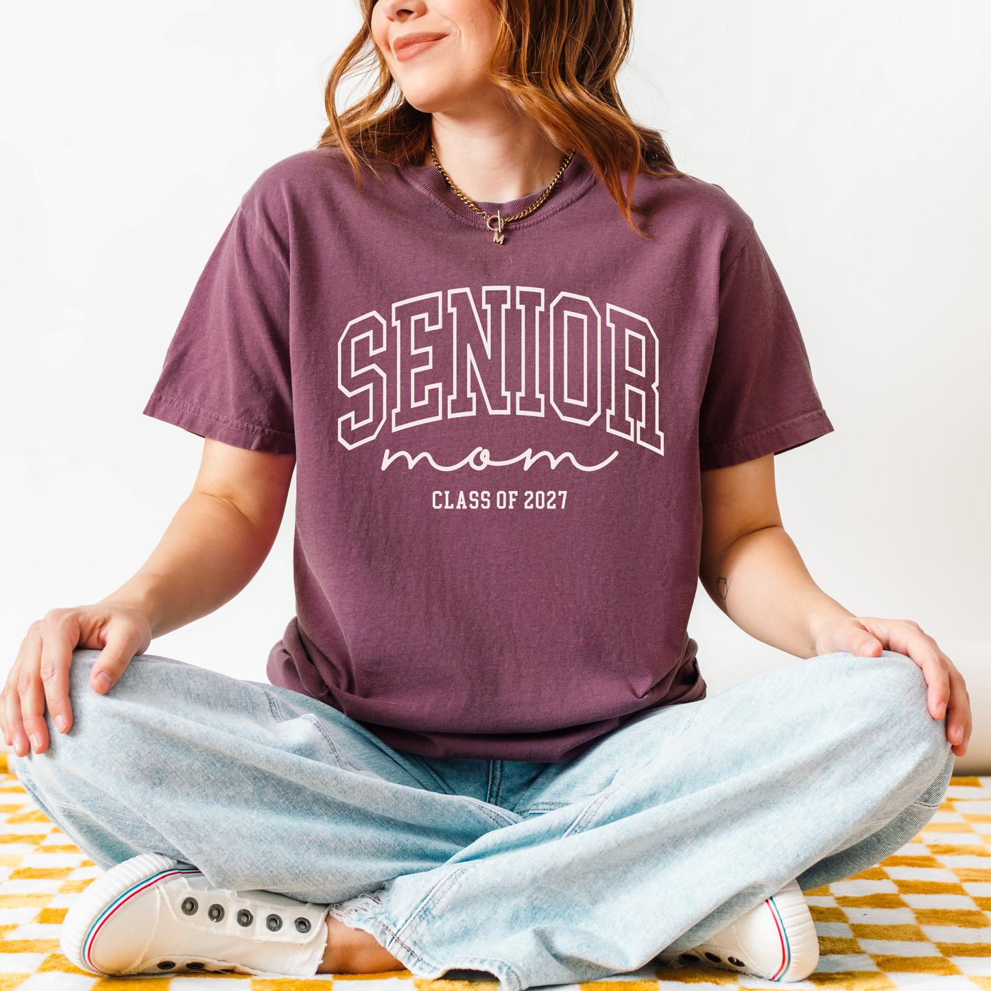 Senior Mom Class of 2027 Shirt | Comfort Colors® Graphic Tee for Proud Moms