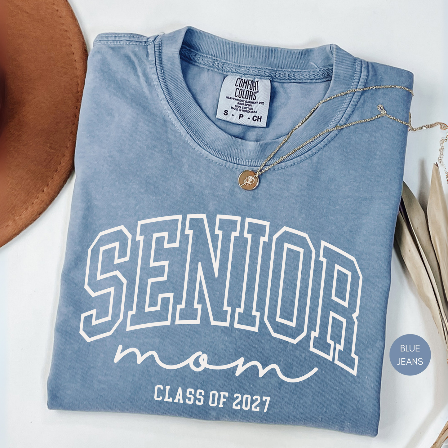 Senior Mom Class of 2027 Shirt | Comfort Colors® Graphic Tee for Proud Moms