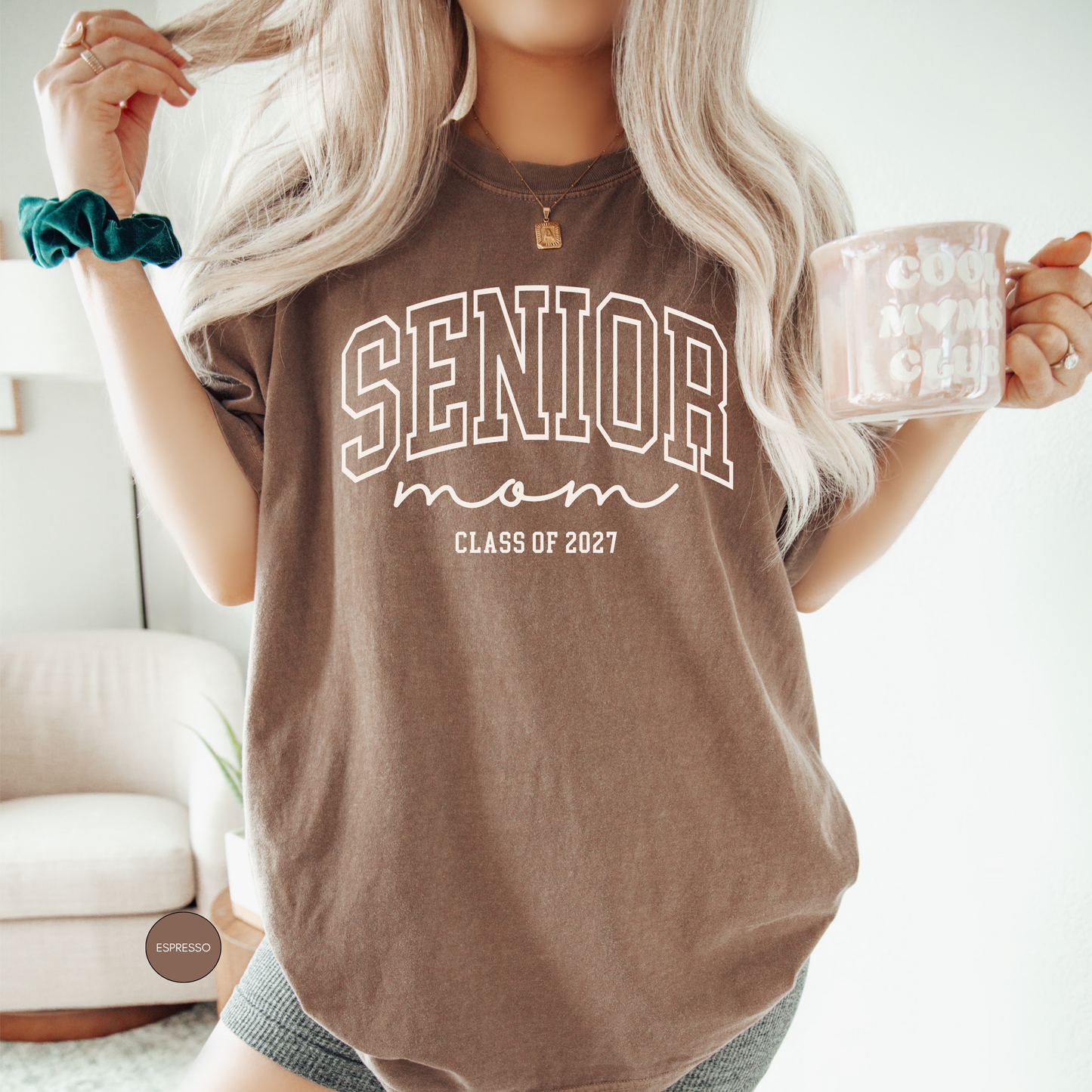 Senior Mom Class of 2027 Shirt | Comfort Colors® Graphic Tee for Proud Moms