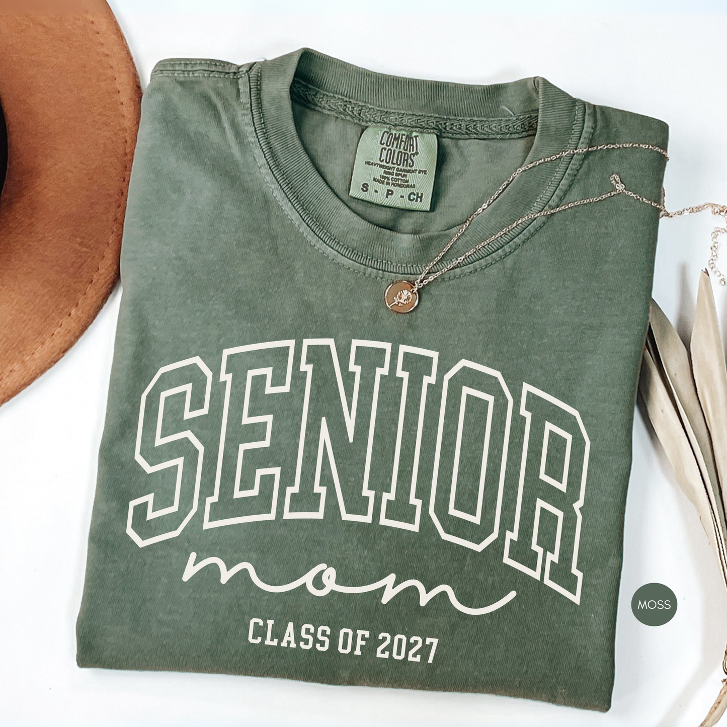 Senior Mom Class of 2027 Shirt | Comfort Colors® Graphic Tee for Proud Moms