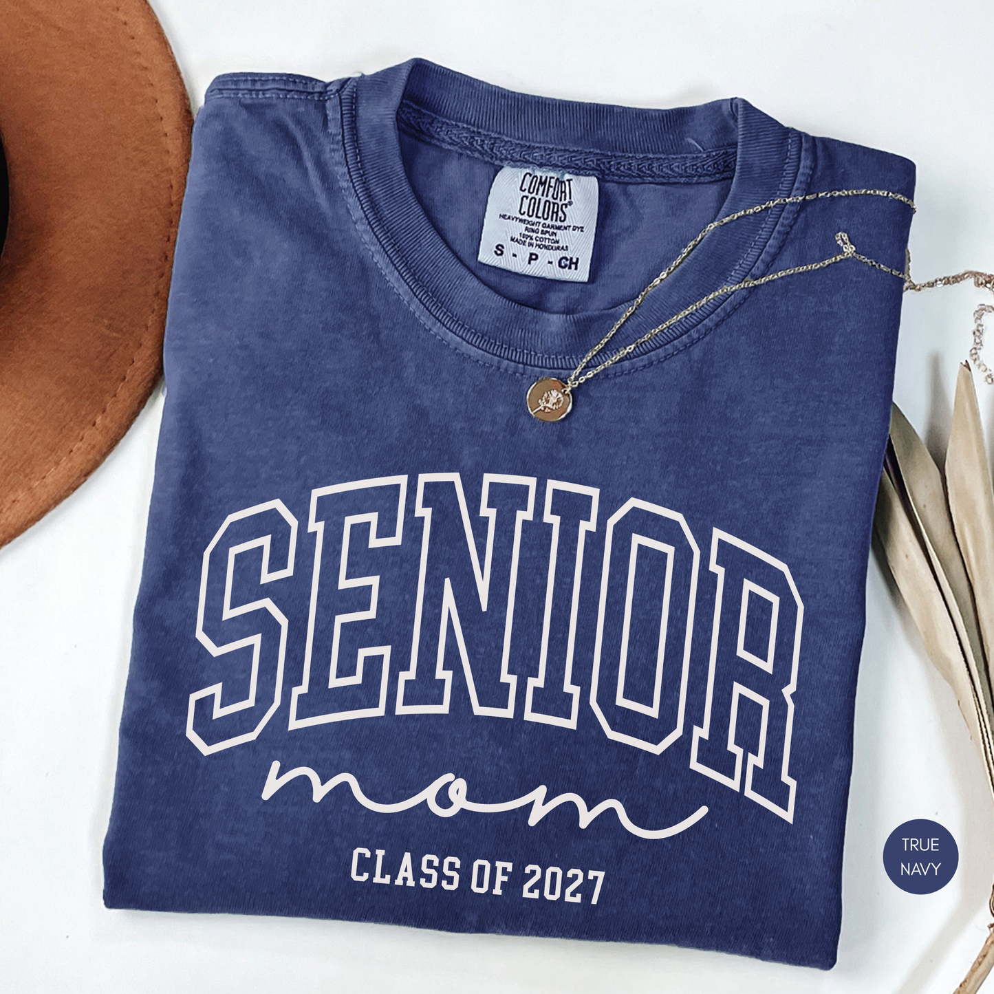 Senior Mom Class of 2027 Shirt | Comfort Colors® Graphic Tee for Proud Moms