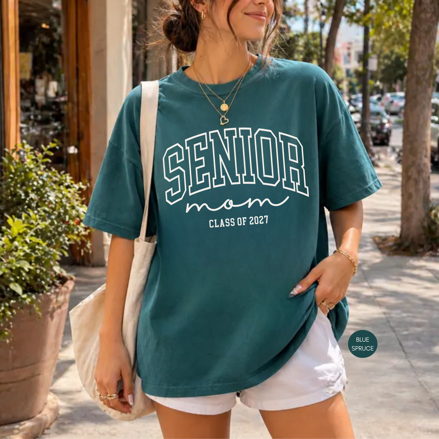Senior Mom Class of 2027 Shirt | Comfort Colors® Graphic Tee for Proud Moms